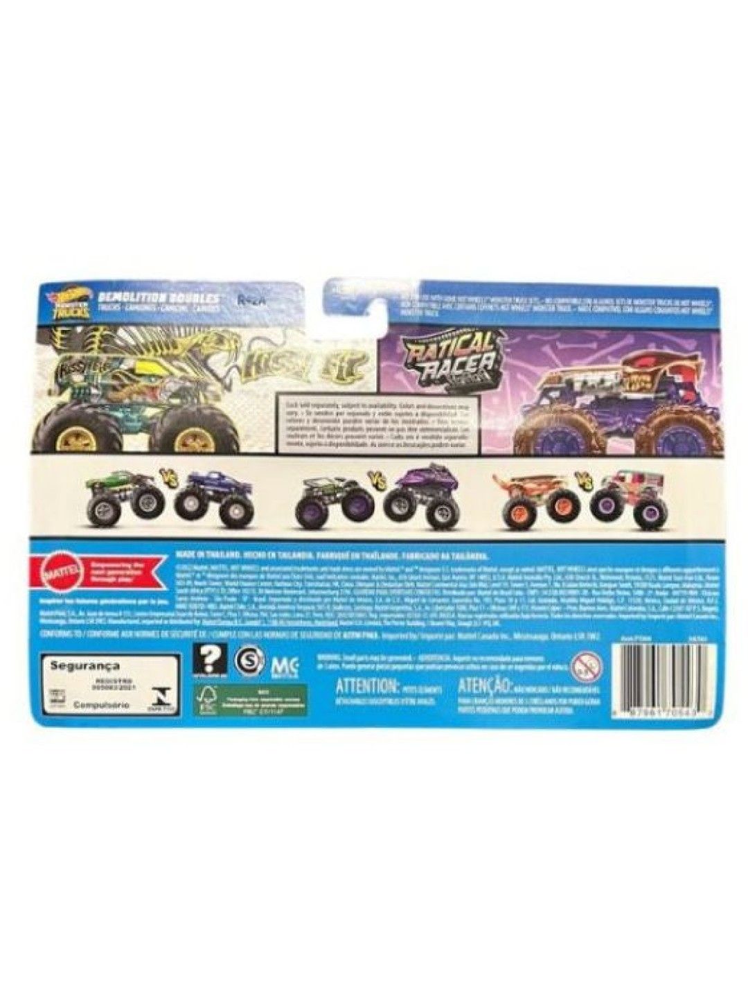 Hot Wheels Monster Truck Demolition Doubles Nature Battles (No Color- Image 4)