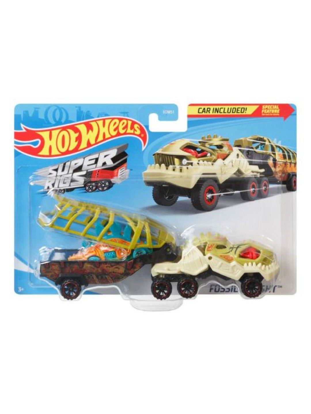 Hot Wheels Dinosaur Rig Vehicle (No Color- Image 4)