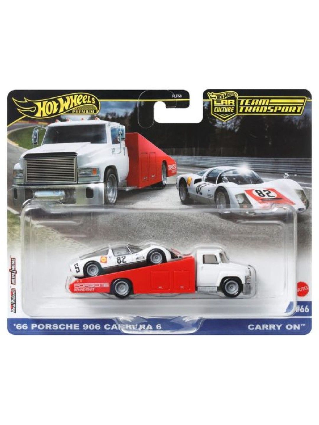 Hot Wheels Team Transport - '66 Porsche 906 Carrera 6 & Carry On (No Color- Image 4)