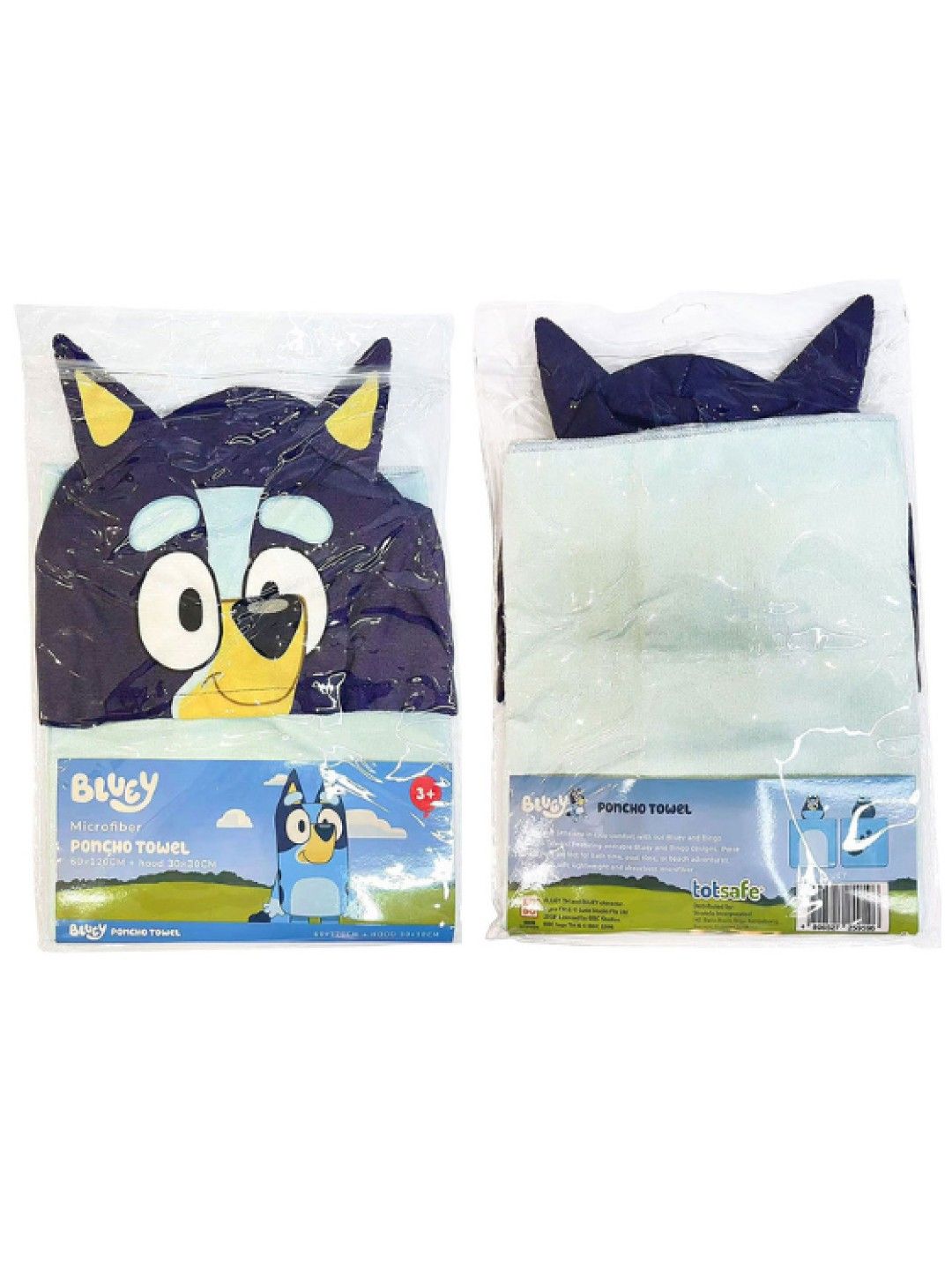 Bluey Totsafe Bluey Microfiber Poncho Towel - Bluey (No Color- Image 4)