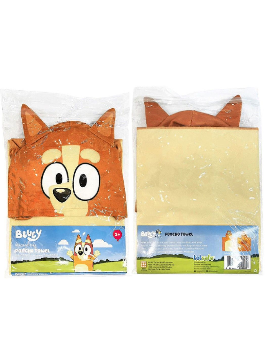 Bluey Totsafe Bluey Microfiber Poncho Towel - Bingo (No Color- Image 4)