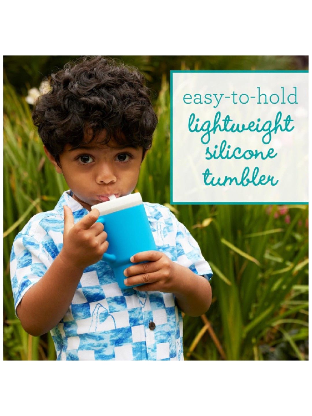 Infantino My 1st Tumbler Silicone (9oz) (Ocean- Image 3)