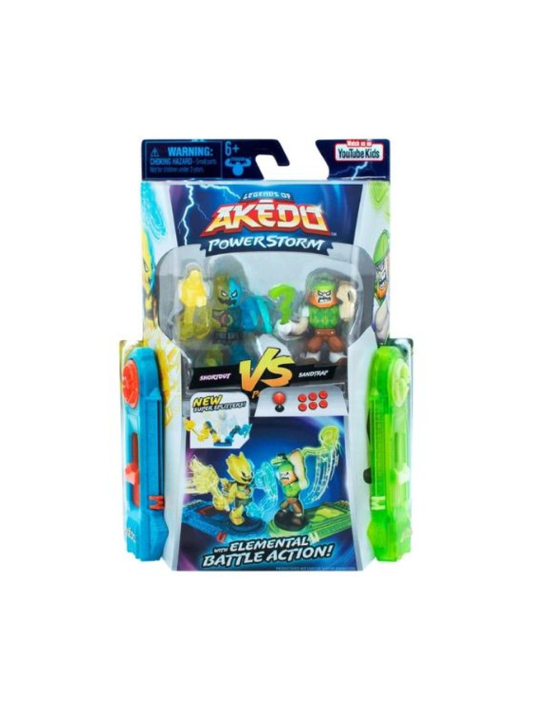 Legends of Akedo Power Storm Versus Pack - Shortout VS Sandtrap (No Color- Image 3)
