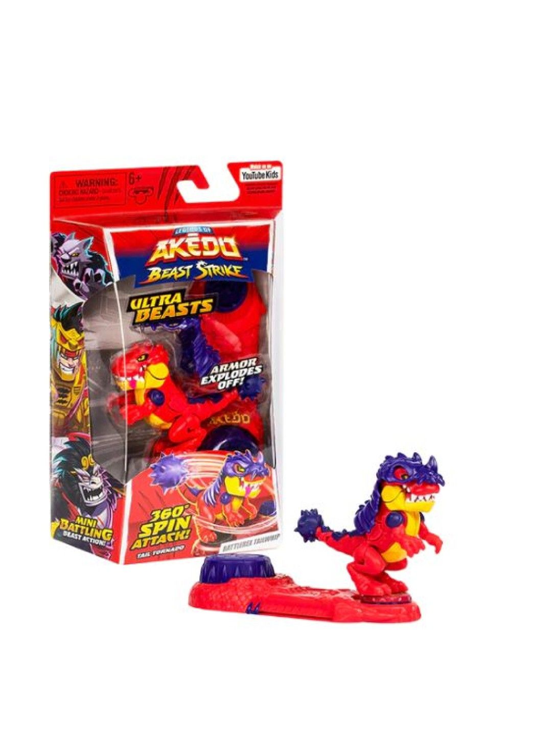Legends of Akedo Ultra Beasts Battlerex Tailwhip Mini Battling Action Figure (No Color- Image 1)