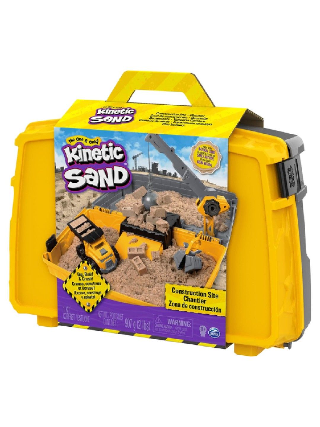 Kinetic Sand Play Sand - Construction Site Playset (No Color- Image 4)