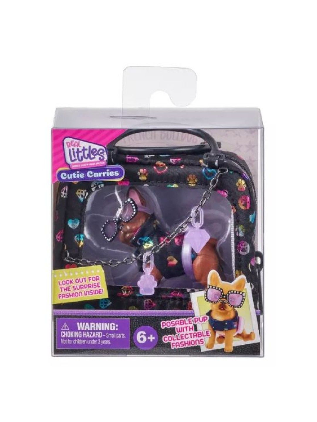 Real Littles Season 5 Cutie Carriers Pack - French Buldog (No Color- Image 4)