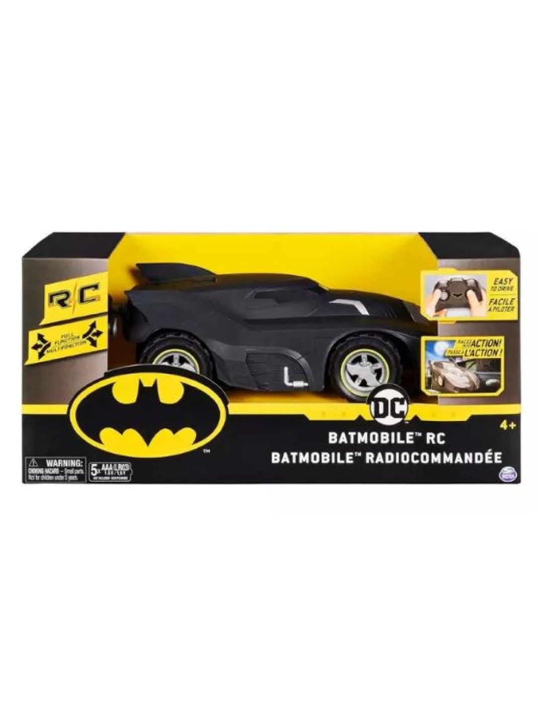 Batman DC Comics Batmobile Remote Control Vehicle 1:20 Scale (No Color- Image 4)