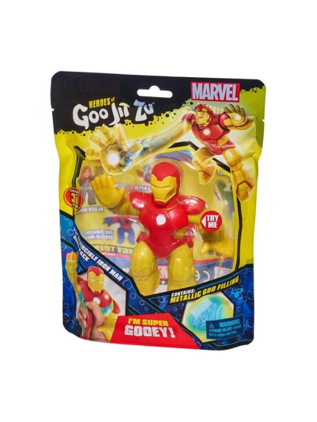 Heroes of Goo Jit Zu Marvel S5 Hero Pack - Iron Man (No Color- Image 4)