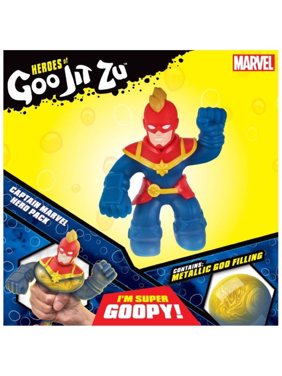 Heroes of Goo Jit Zu Marvel S5 Hero Pack - Captain Marvel (No Color- Image 4)