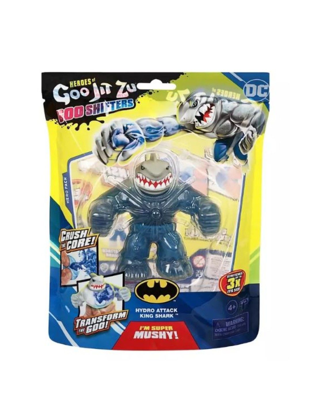 Heroes of Goo Jit Zu Goo Shifters DC Super Villain - Hydro Attack King Shark (No Color- Image 4)