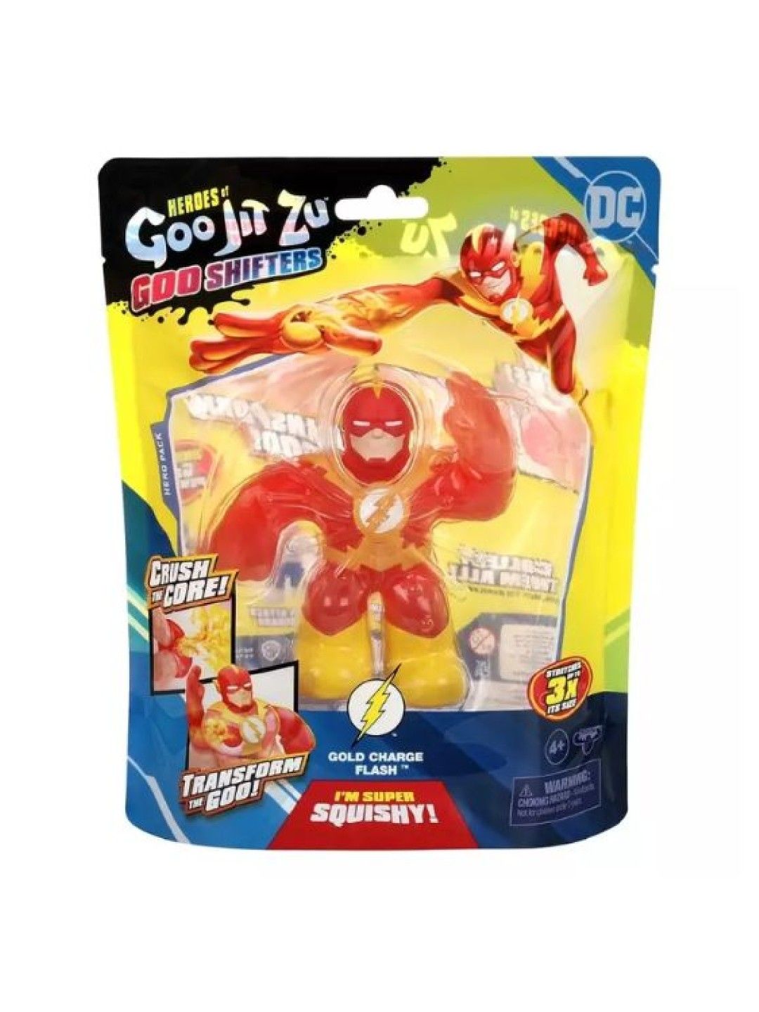 Heroes of Goo Jit Zu Goo Shifters DC Super Hero - Gold Charge Flash (No Color- Image 4)