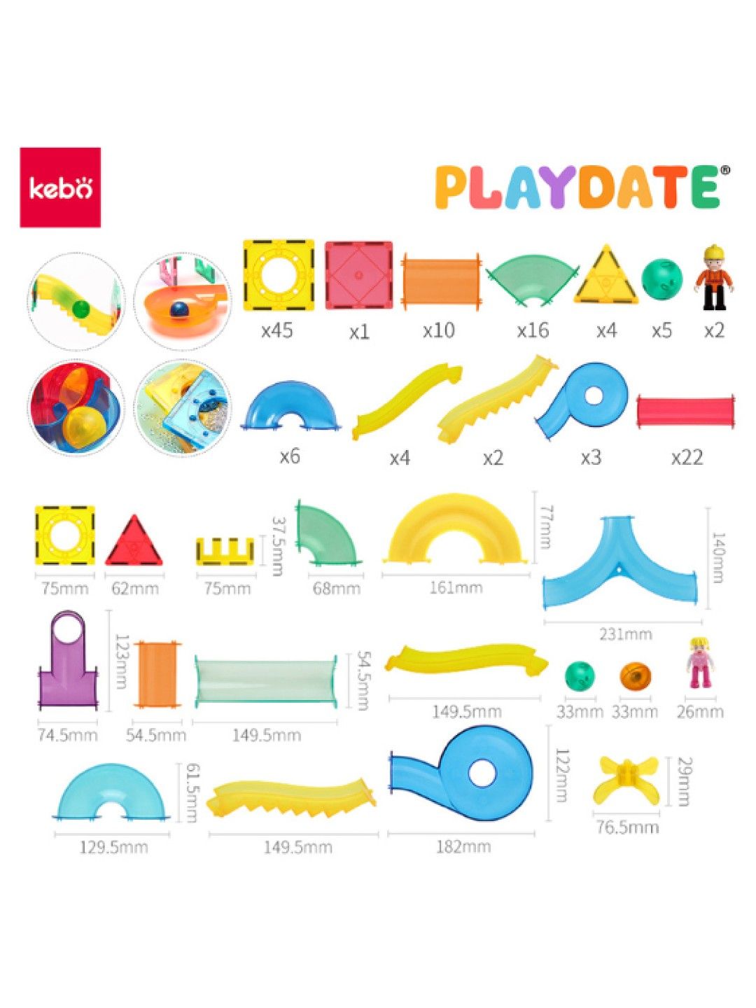 Kebo Marble Run (80 pcs) (No Color- Image 4)