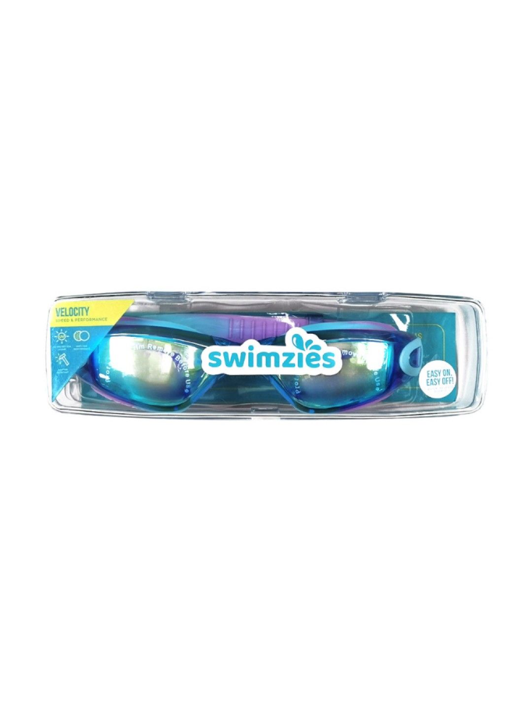 SWIMZIES Kids Swimming Goggles - Velocity Polarized Blue/Purple (No Color- Image 4)