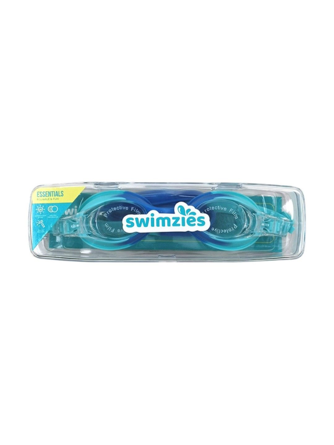 SWIMZIES Kids Swimming Goggles - Essentials Blue Clear (No Color- Image 4)