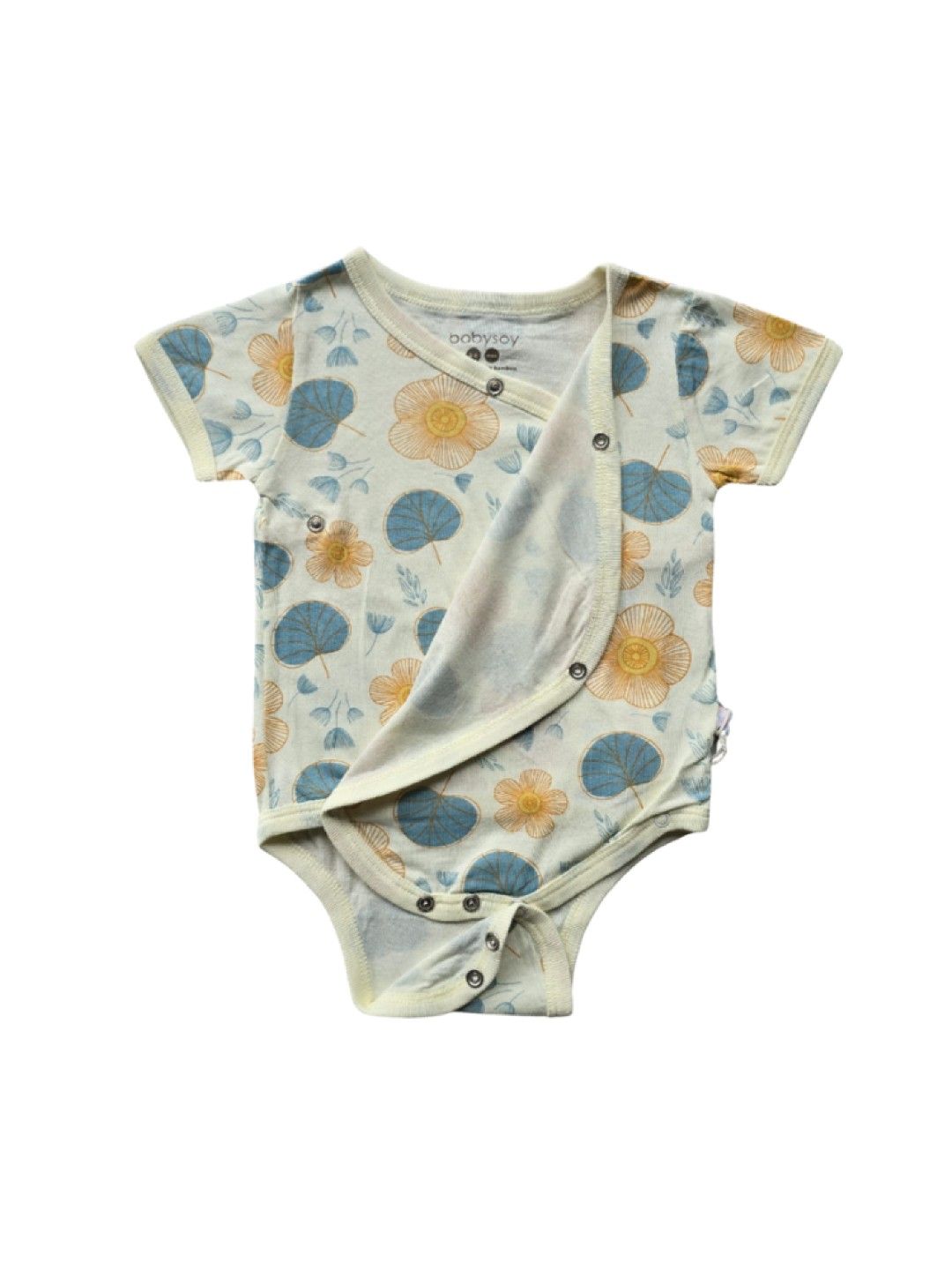 Babysoy Spring Blossom Kimono Onesie (No Color- Image 3)