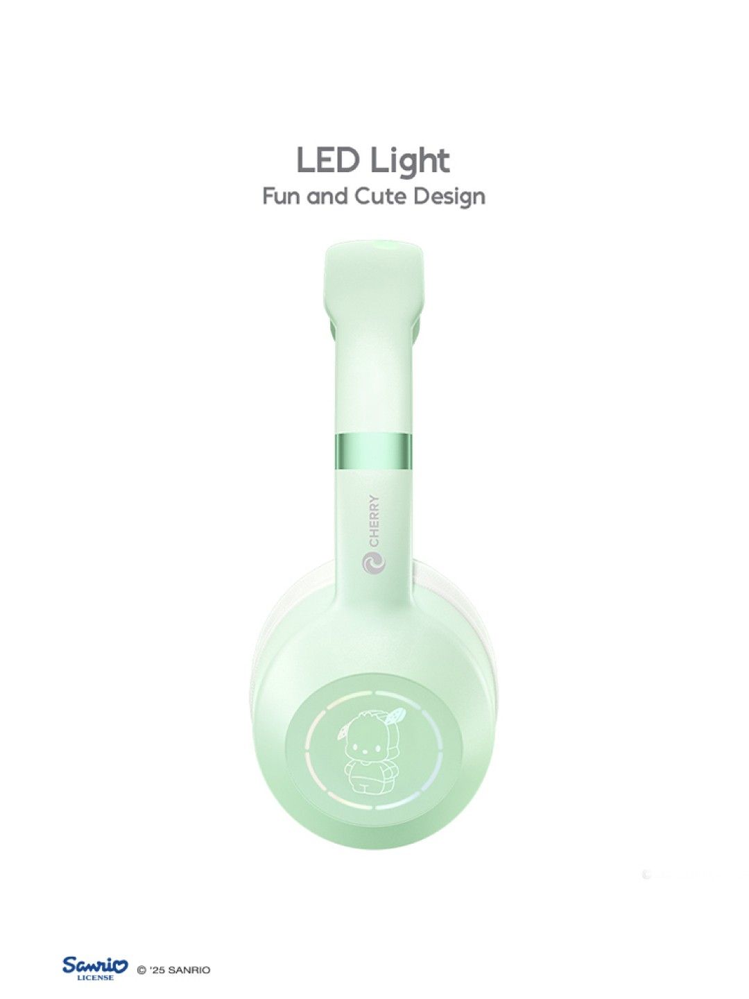 Cherry Sanrio Characters Pochacco Bluetooth Headphones (No Color- Image 2)