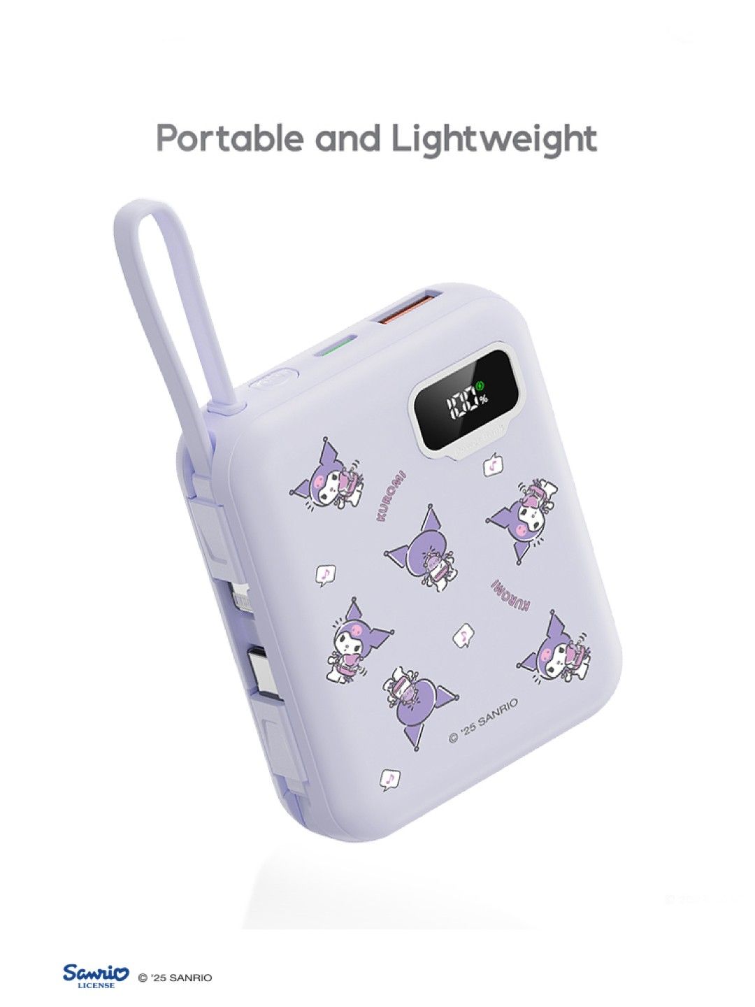 Cherry Sanrio Characters Kuromi Powerbank 10000mAh (No Color- Image 4)