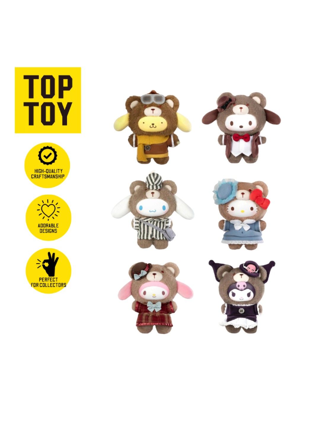 TOP TOY Original Sanrio Characters Afternoon Tea Vinyl Plush Blind Box (No Color- Image 4)