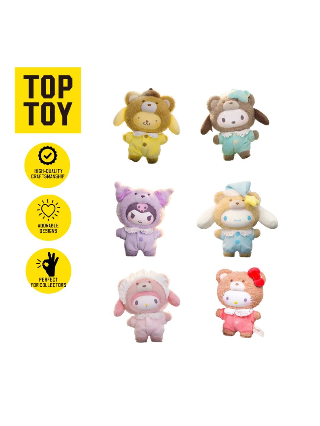 TOP TOY Original Sanrio Characters Vinyl Latte Baby Plush Soft Toy Blind Box (No Color- Image 4)