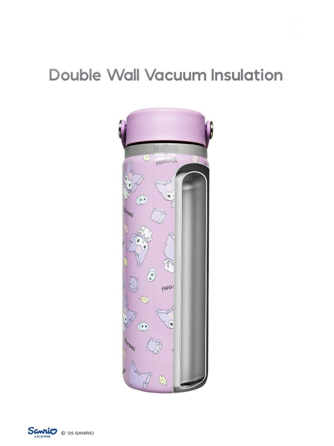 Cherry Sanrio Characters Kuromi Flask 22oz v1 (No Color- Image 2)