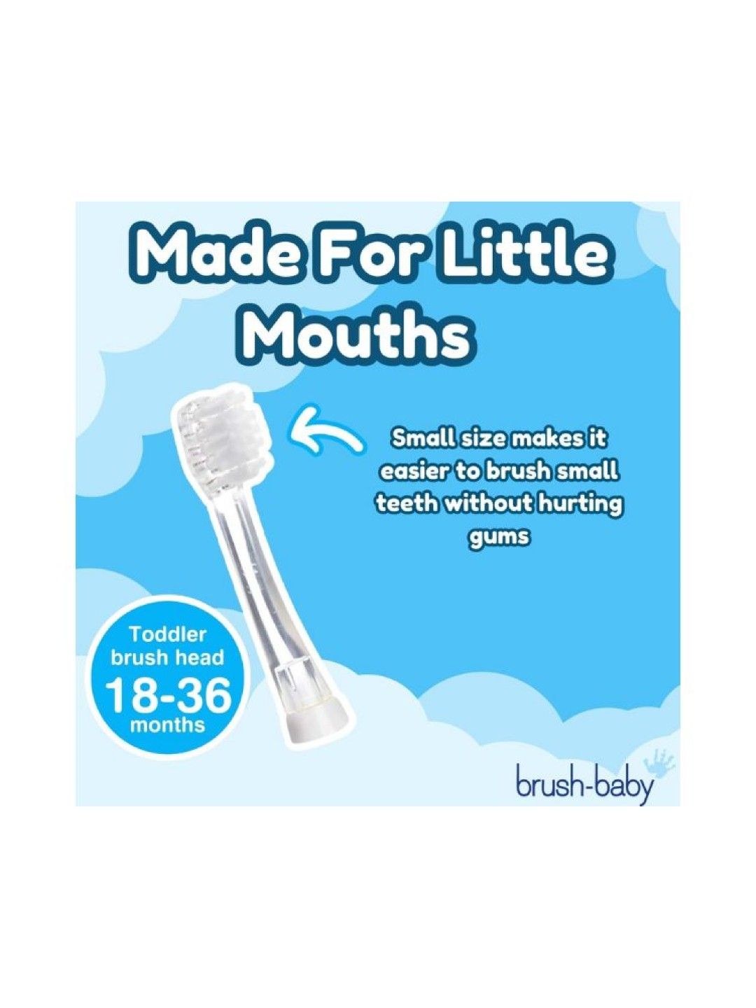 Brush Baby Babysonic Replacement Heads 18-36M (4pack) (No Color- Image 4)