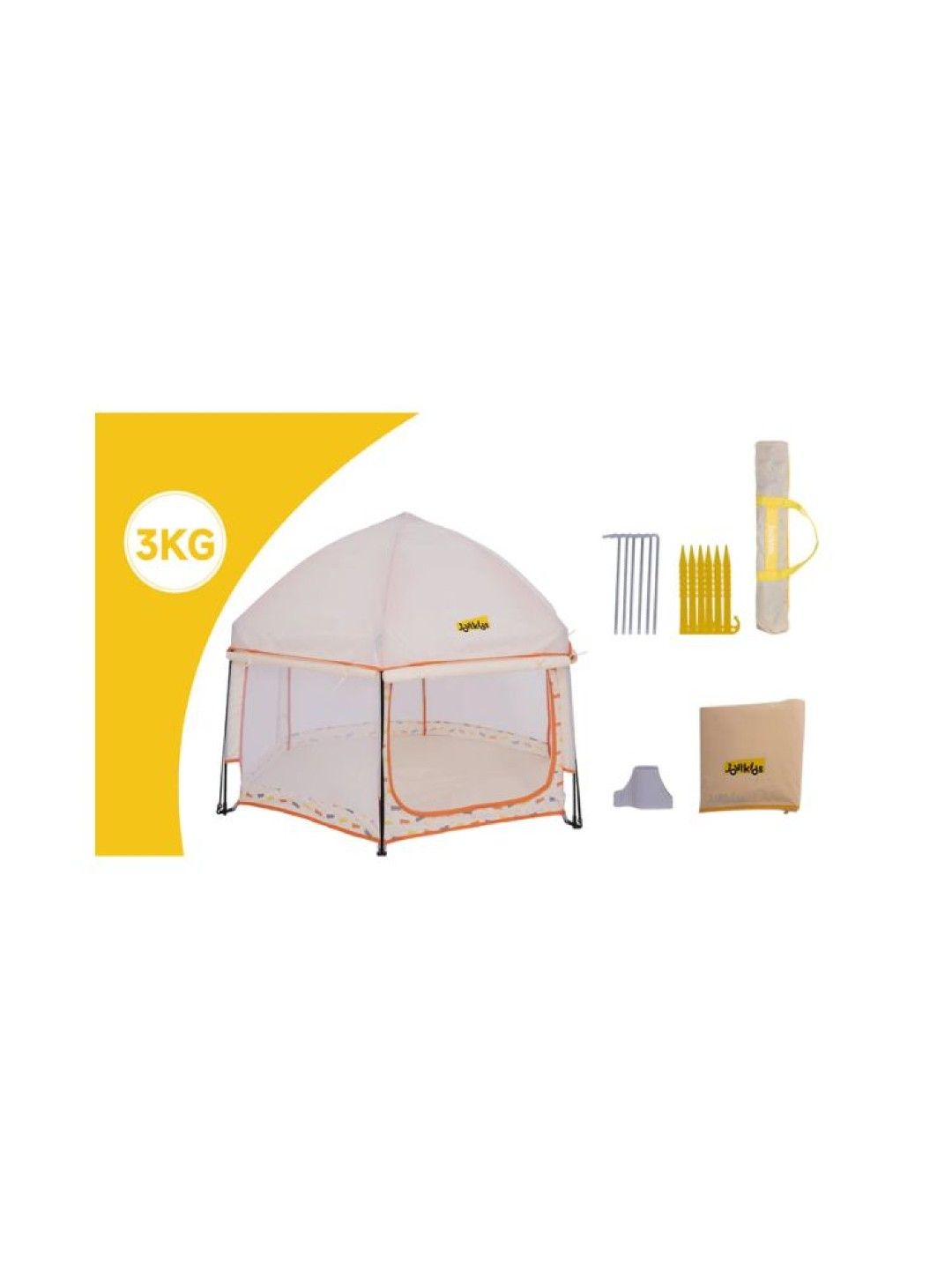 Jovikids Automatic Pop Up Foldable Play Tent with Carry Bag (No Color- Image 4)