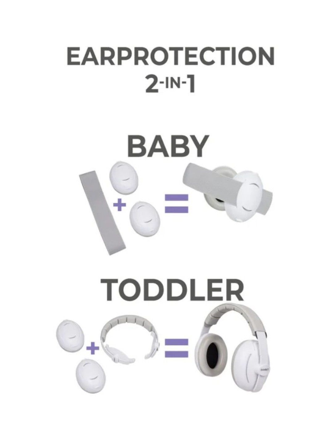 Dooky Ear Protection 2-in-1 Baby & Toddler (Earmuff) (No Color- Image 2)