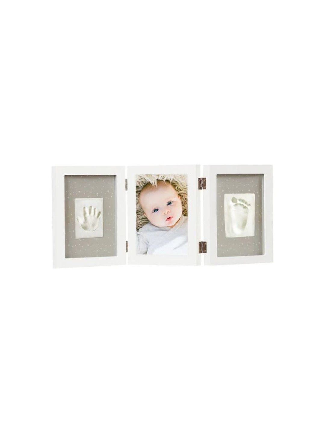Dooky Gift Set: White Triple Frame Handprint & Memory Box (No Color- Image 4)