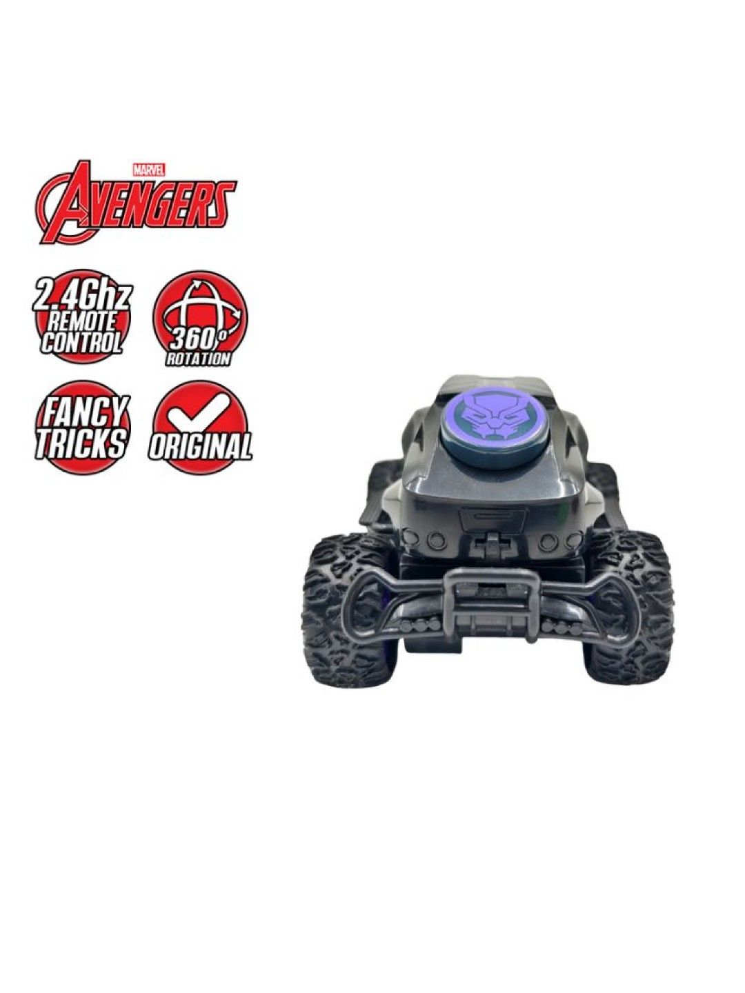 Marvel 2.4GHz Black Panther Full-Function Remote Control Off-Road Monster Truck (No Color- Image 4)