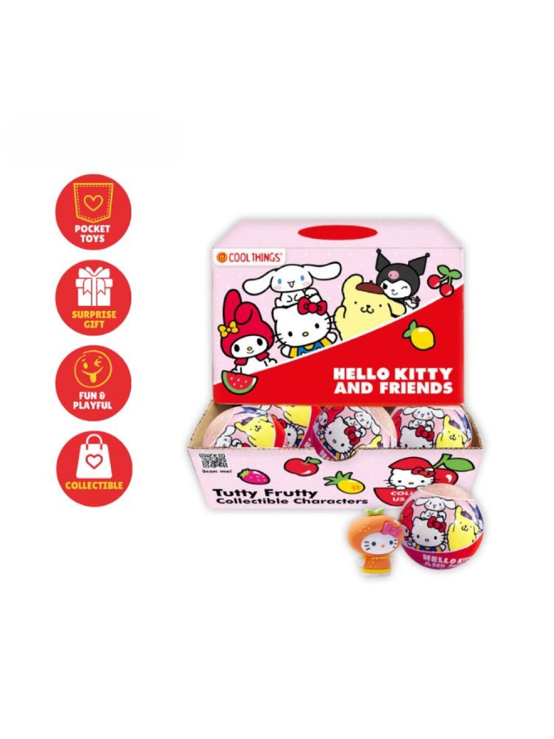 COOL THINGS [BUY 1 TAKE 1] Sanrio Hello Kitty & Friends Tutty Frutty Surprise Ball Capsule (No Color- Image 3)