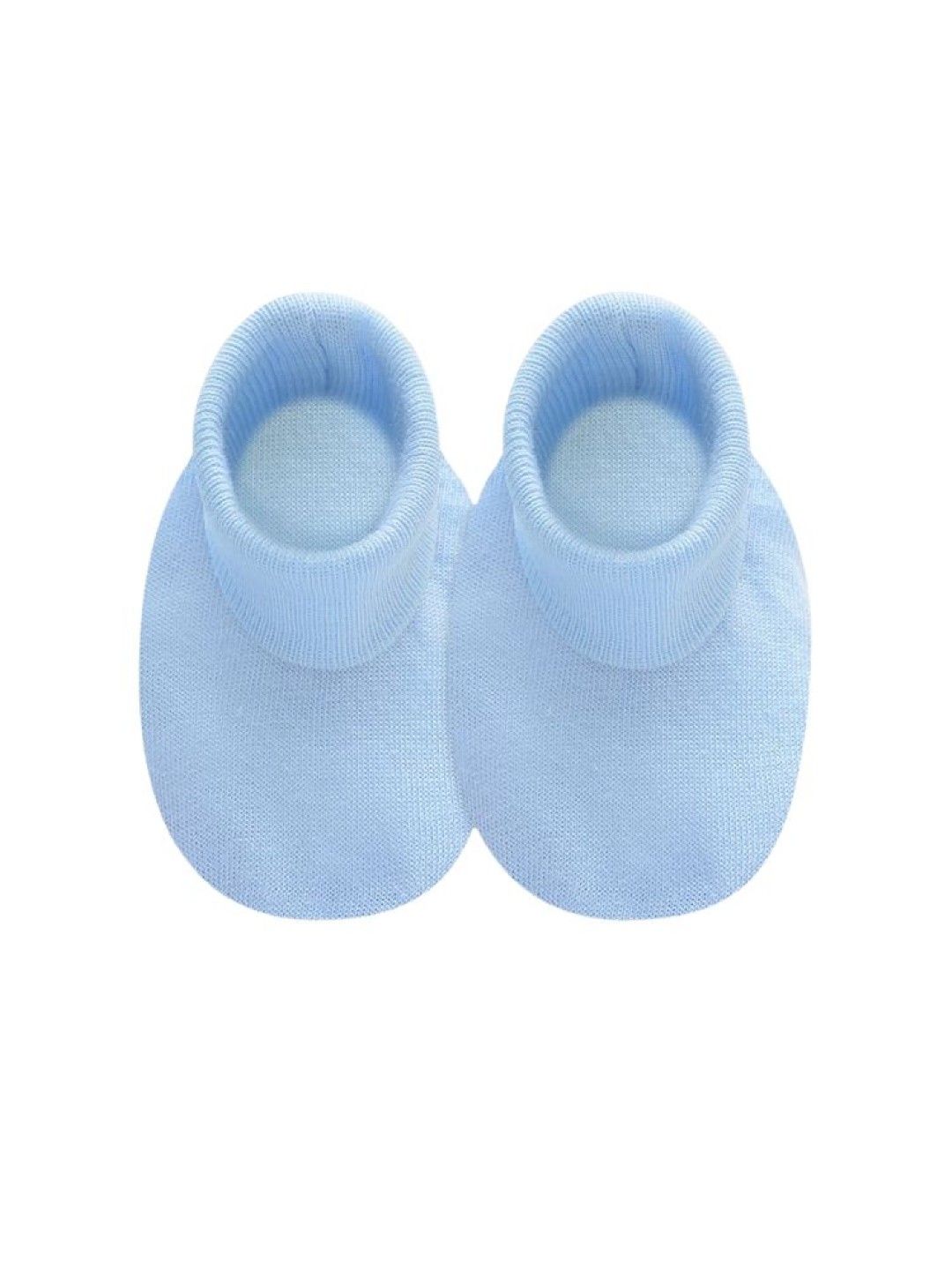 Cotton Stuff Cap, Mittens, Booties (Blue) (No Color- Image 4)