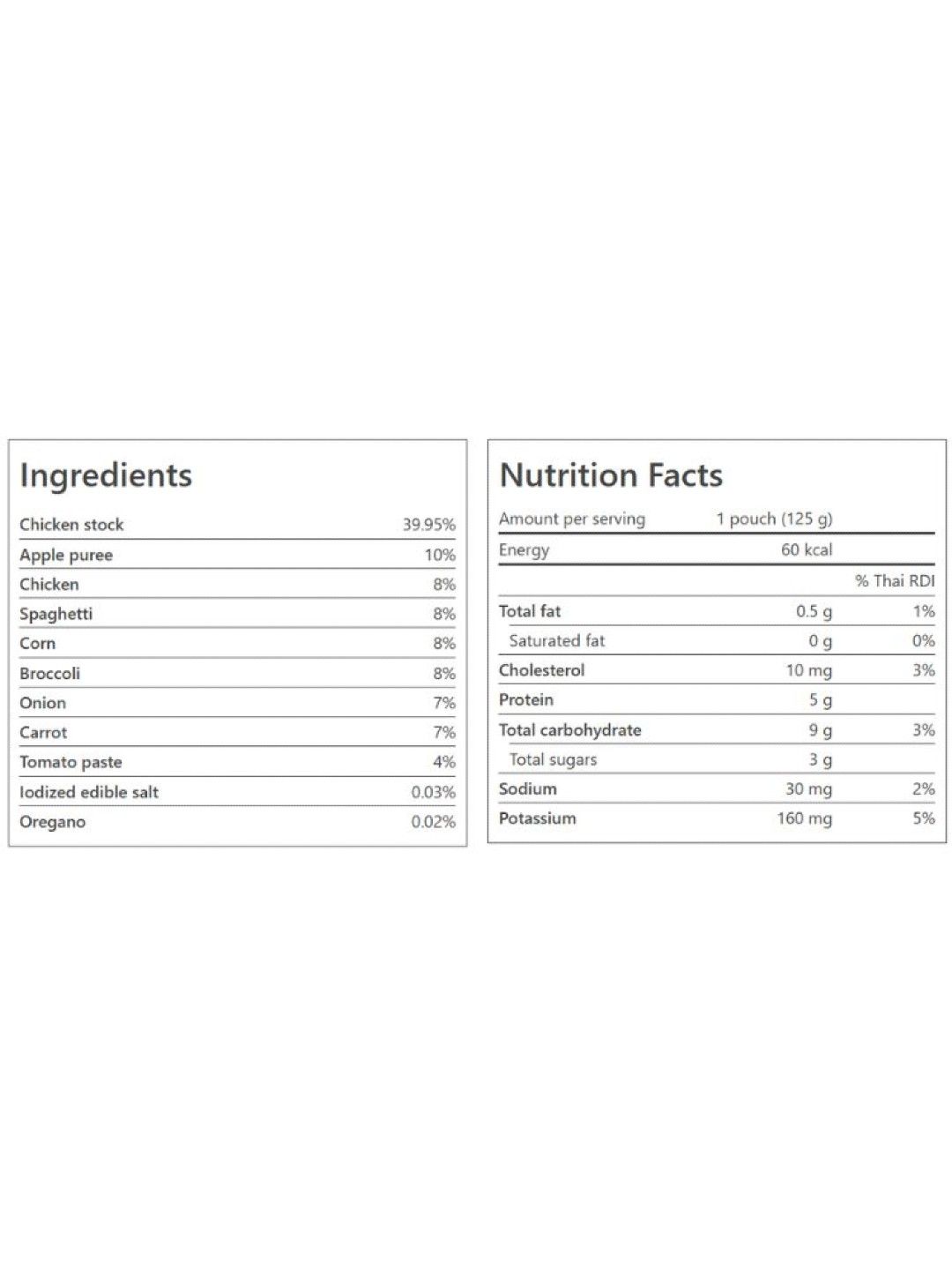 Peachy Baby Food Spaghetti with Chicken, Corn, Carrot, Apple Puree & Tomato Paste (No Color- Image 4)