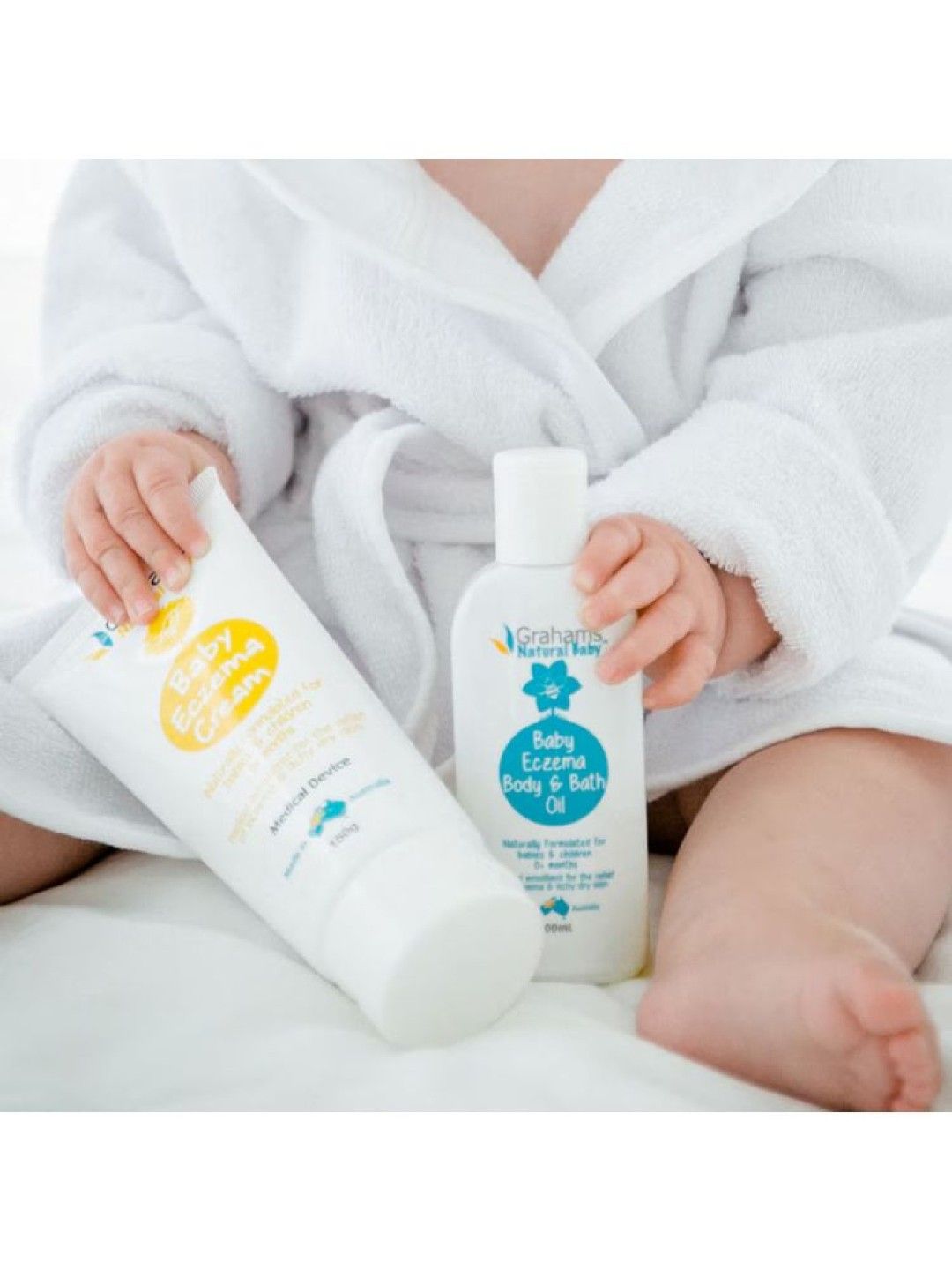 Grahams Natural Baby Eczema Body and Bath Oil (100ml) (No Color- Image 4)