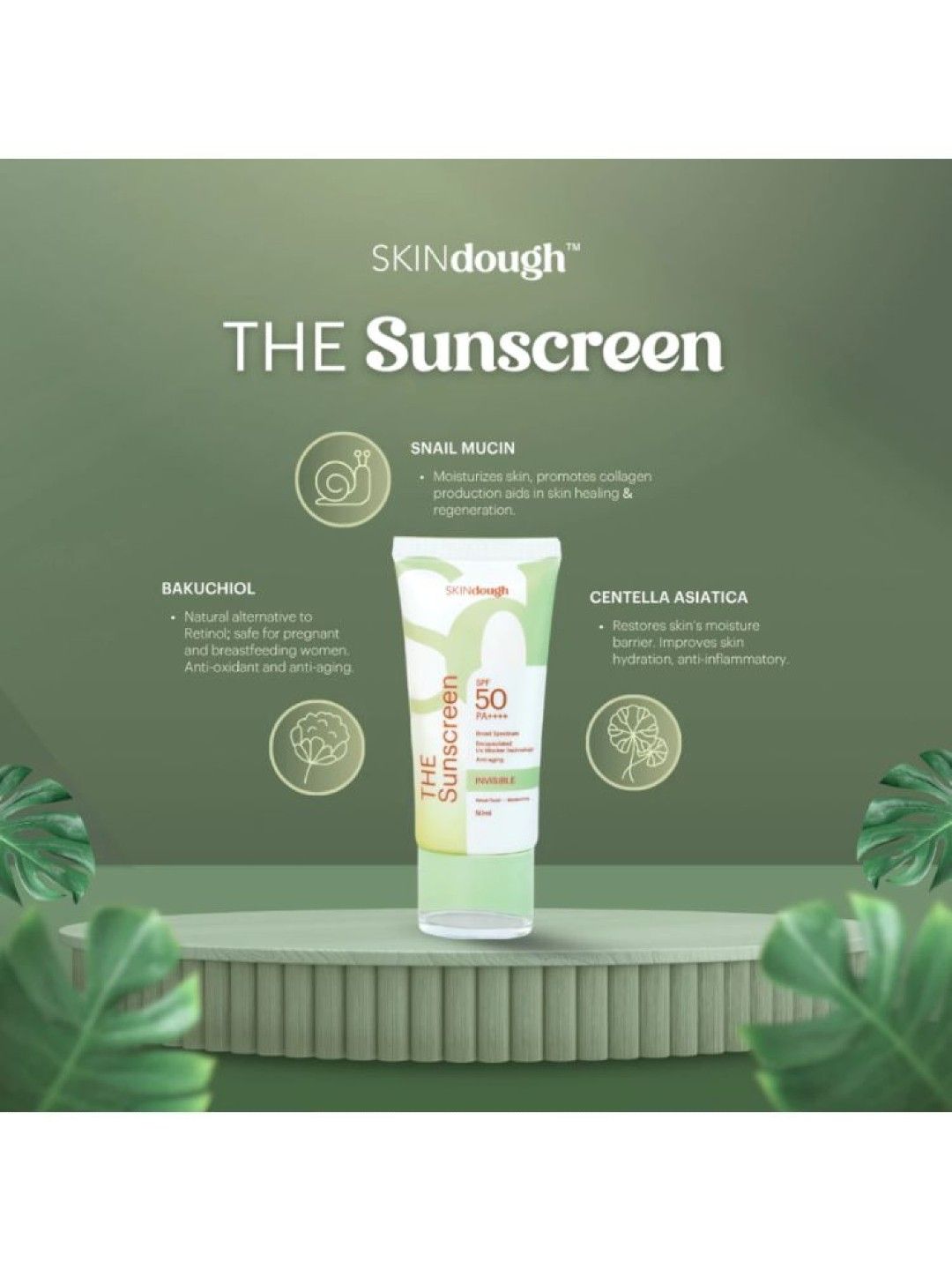 SKINdough The Sunscreen Light 50ml (No Color- Image 3)