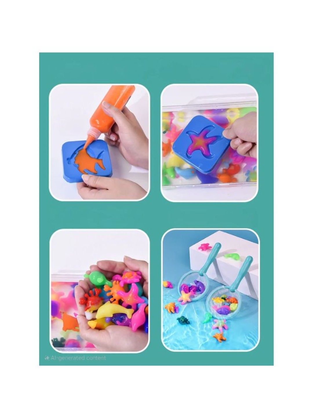 ARTKIDS Aqua Jelly With 4 Colors And Molds (No Color- Image 4)