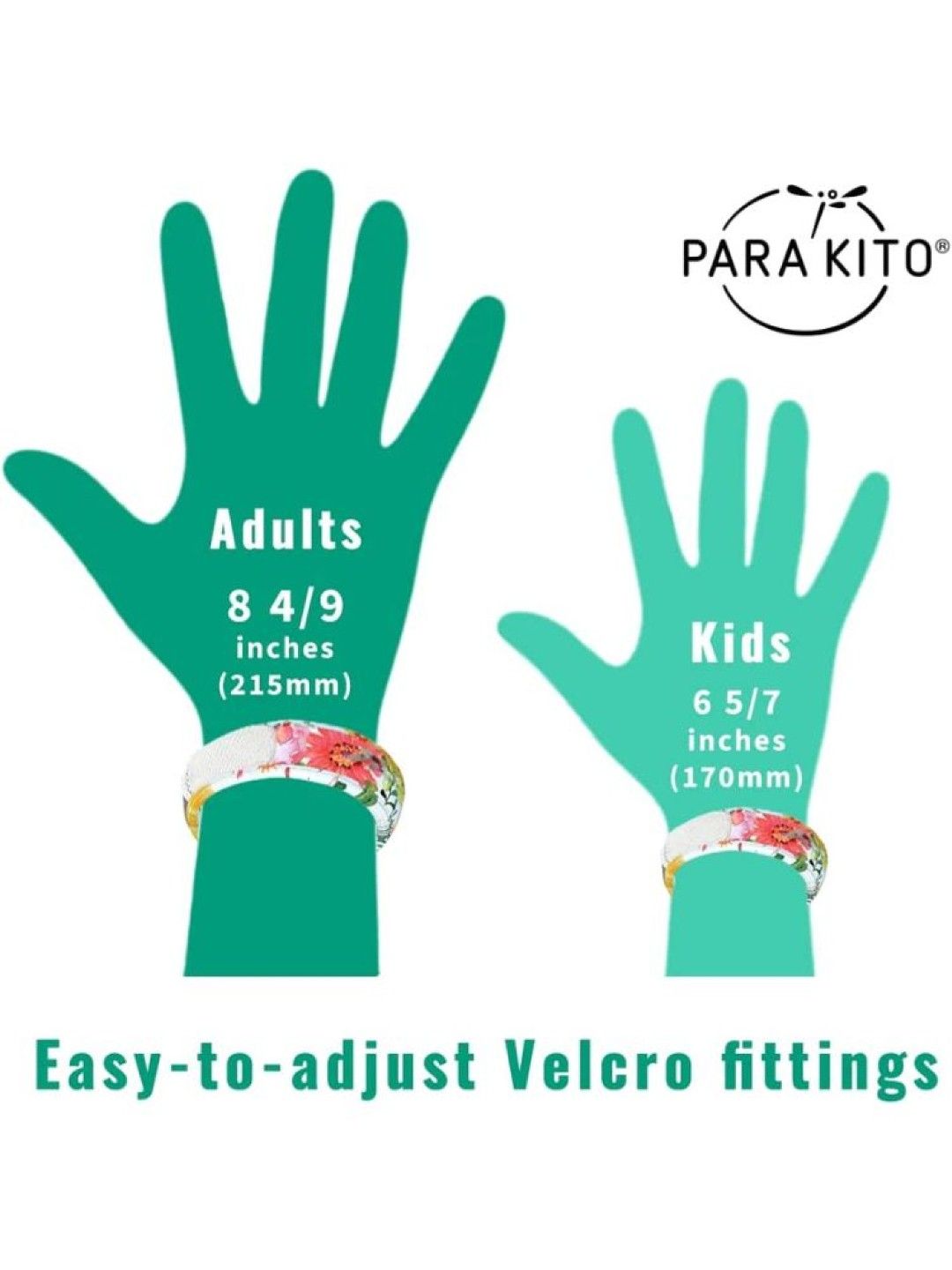 Para'kito Wristband Kids Dark Roses (No Color- Image 4)
