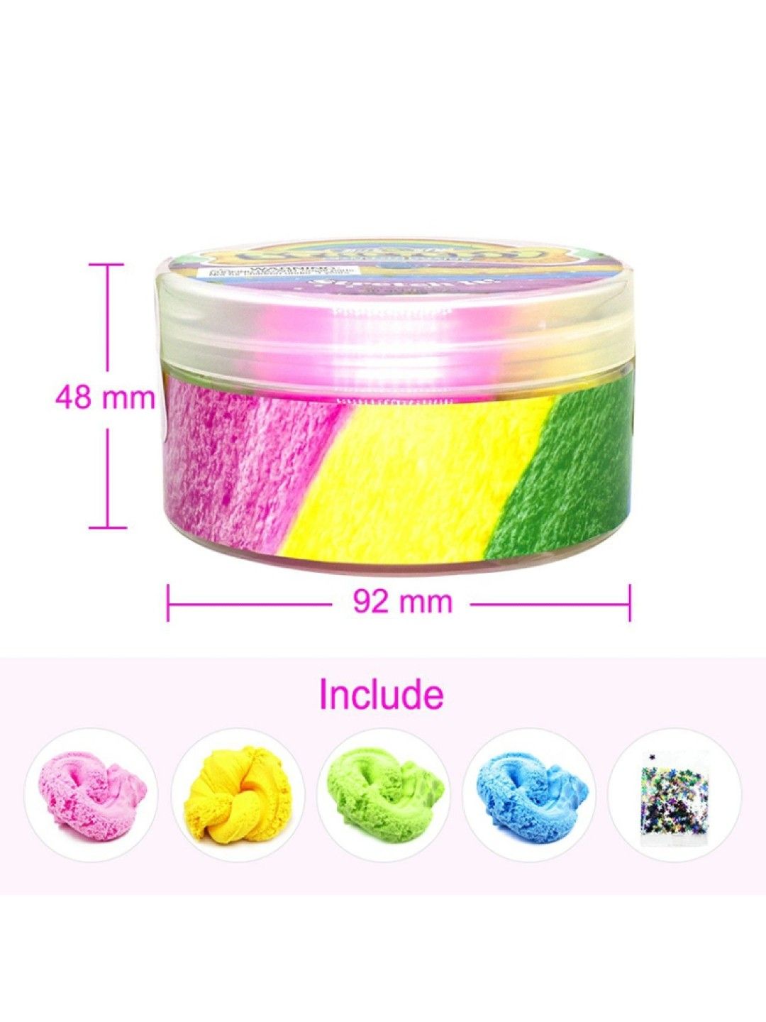 Zoomo Stretchy Cotton - Cloud Slime (No Color- Image 3)