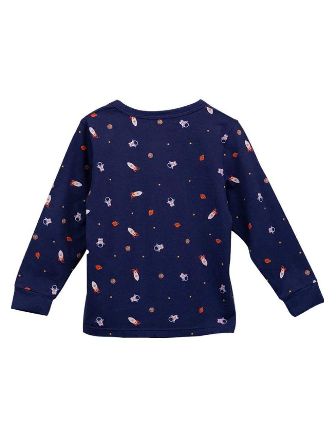 Meet My Feet Astro Two-Piece Longsleeves Pajama Set (Navy Blue- Image 4)