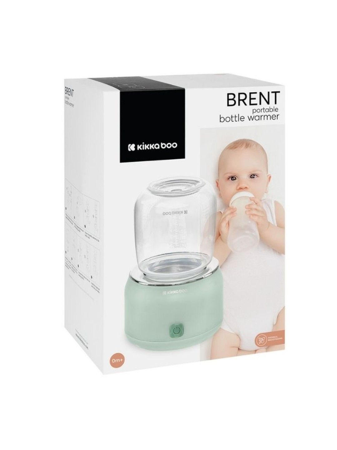 KikkaBoo Portable Bottle Warmer Brent (Mint- Image 4)