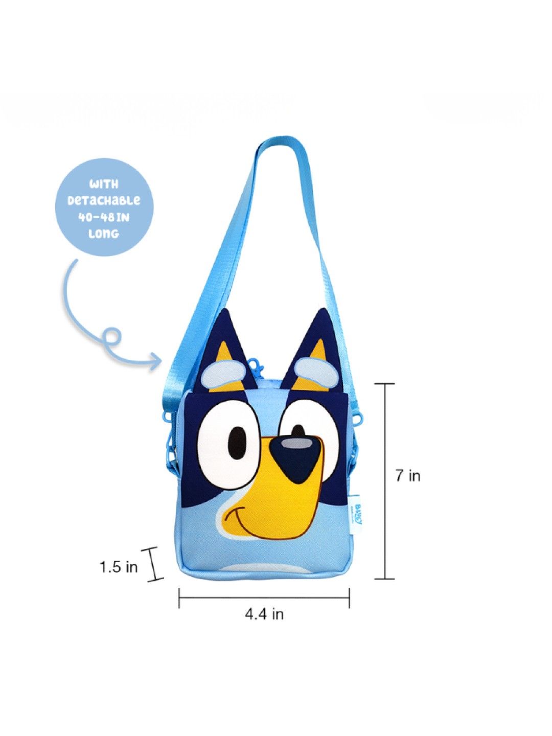 Bluey Totsafe Bluey 3D Crossbody Bag (No Color- Image 4)