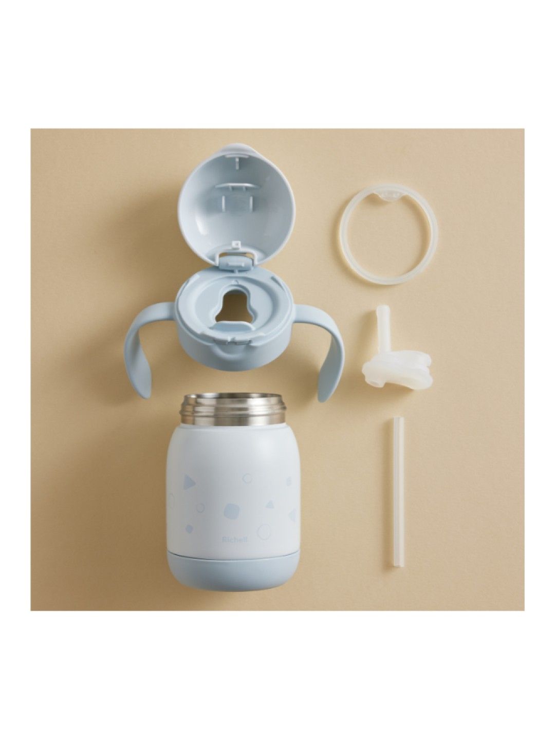 Richell TLI No Spill Insulated Straw Cup 300ml (No Color- Image 4)