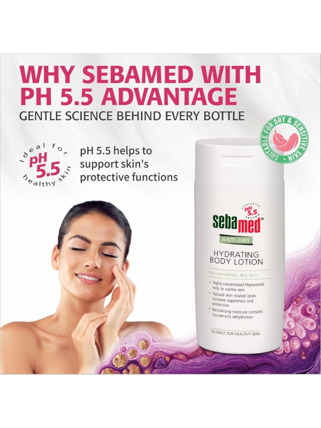 Sebamed Anti-Dry Hydrating Body Lotion 200ml (No Color- Image 2)