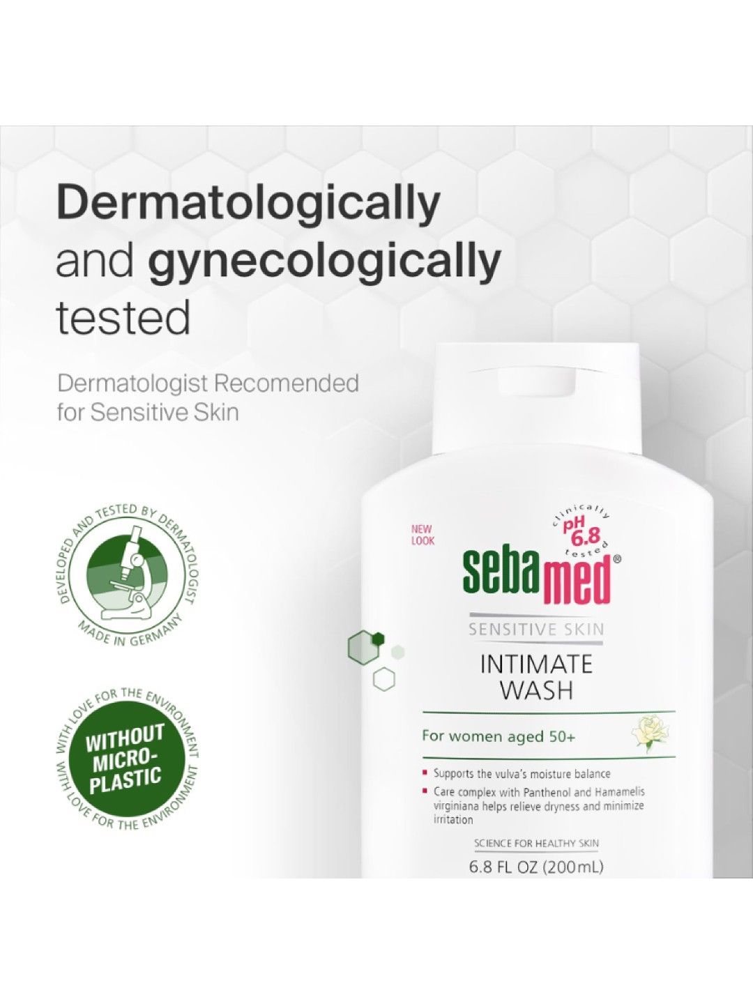 Sebamed Feminine Intimate Wash Menopause pH 6.8 200ml (No Color- Image 2)