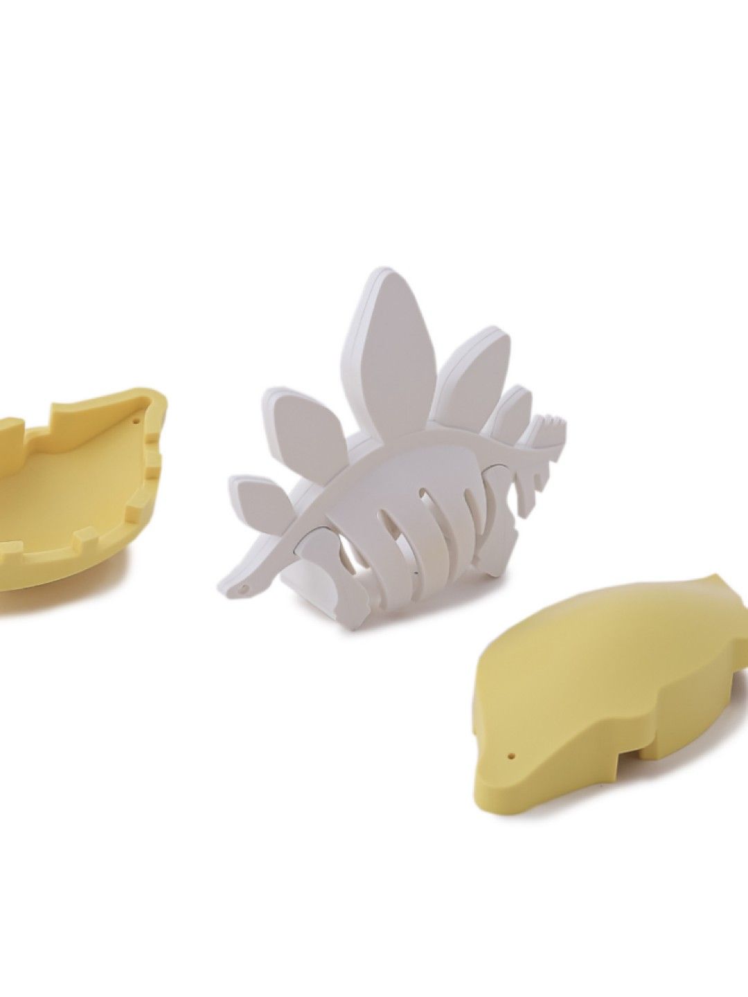 HALFTOYS Half Dino Stego - 3D Magnetic Educational Puzzle Toy Diorama Set (No Color- Image 4)