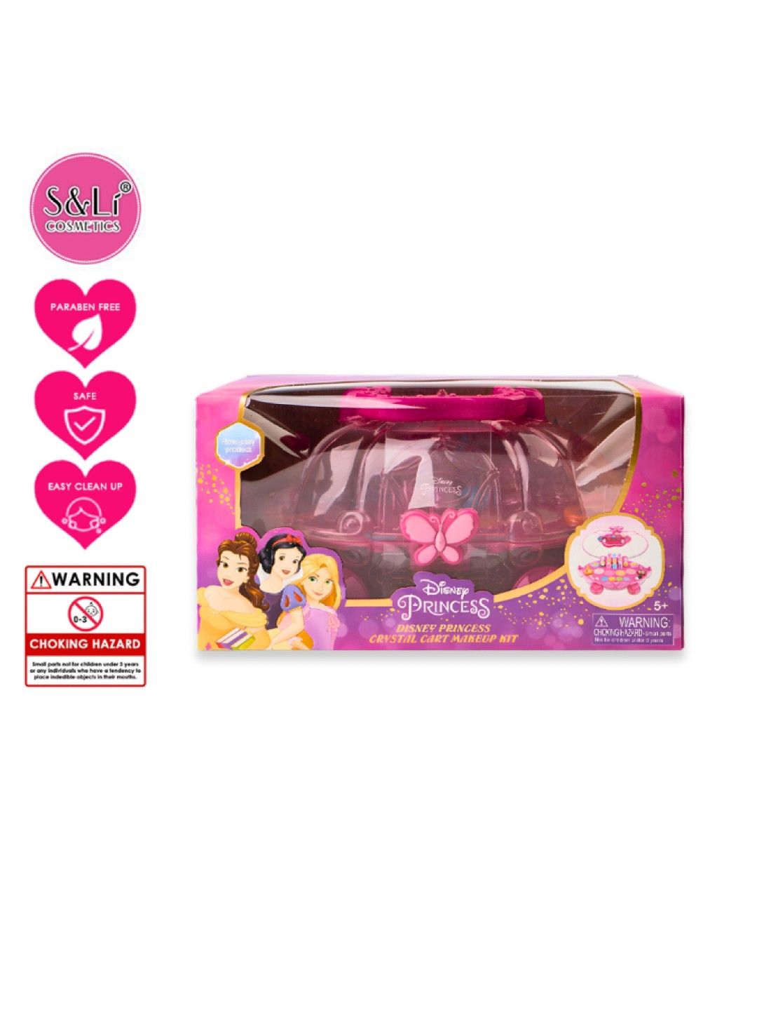 S&Li Cosmetics Disney Princess Crystal Cart Makeup Kit (No Color- Image 4)