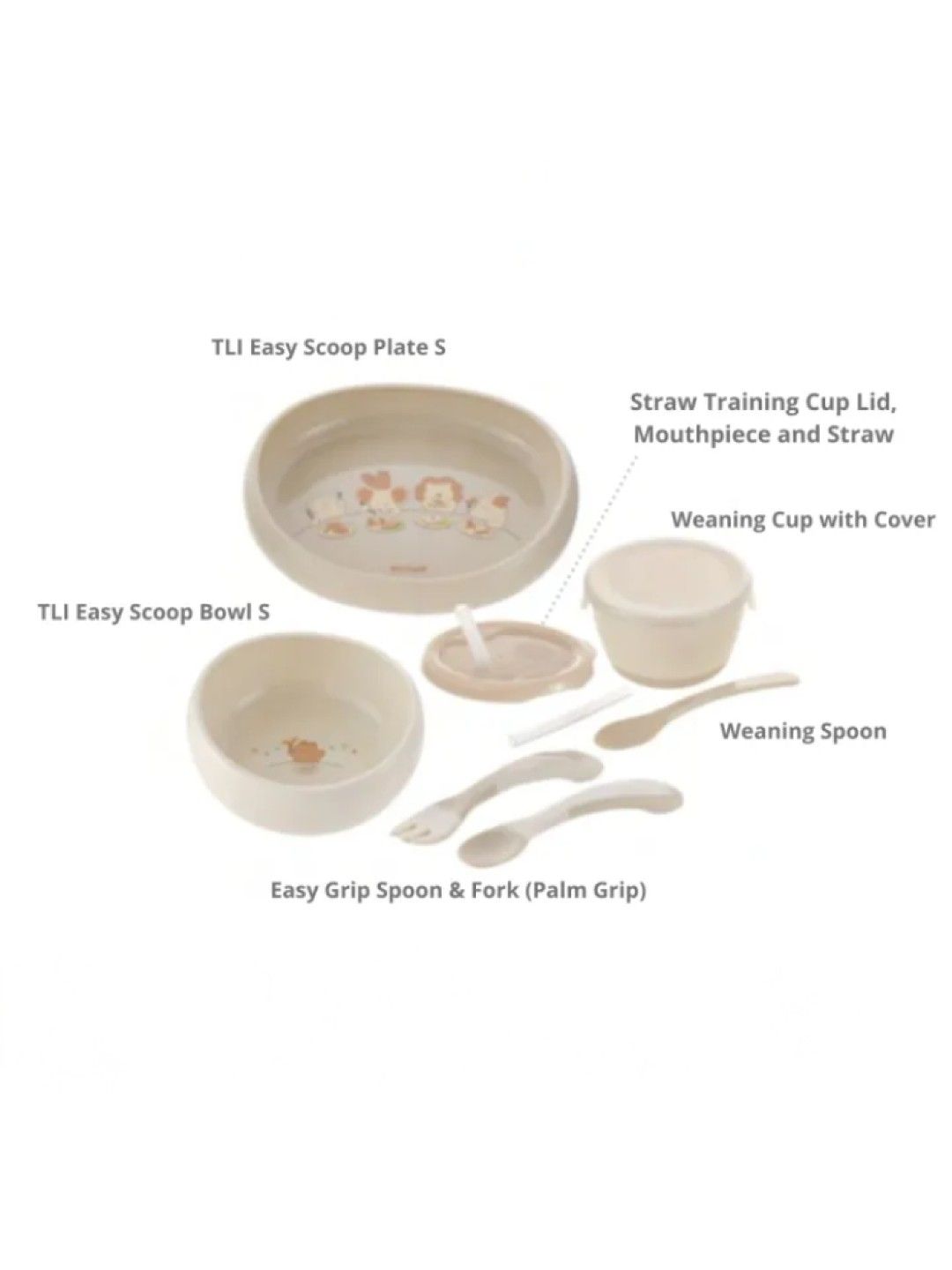 Richell TLI First Feeding Set (No Color- Image 4)