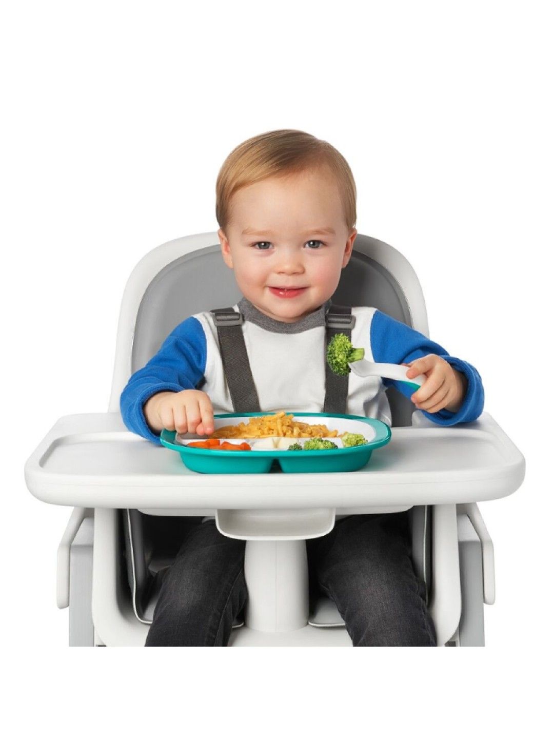 Oxo Tot On The Go Plastic Fork and Spoon (Teal- Image 4)