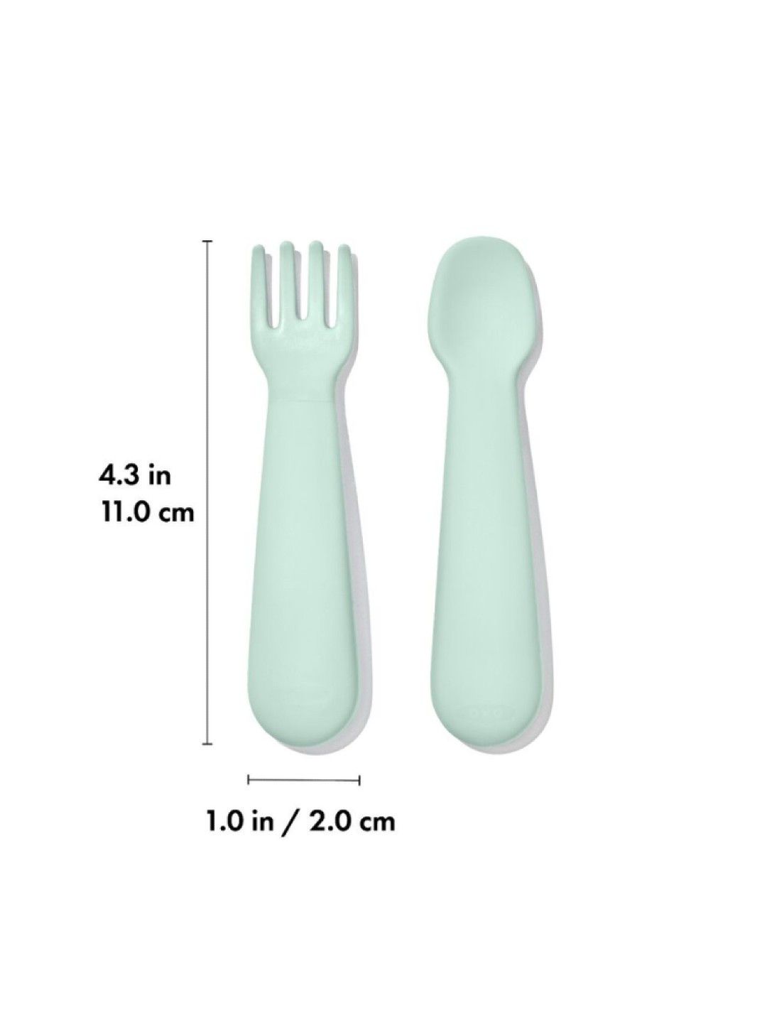 Oxo Tot Mini Fork and Spoon Set (Opal- Image 4)