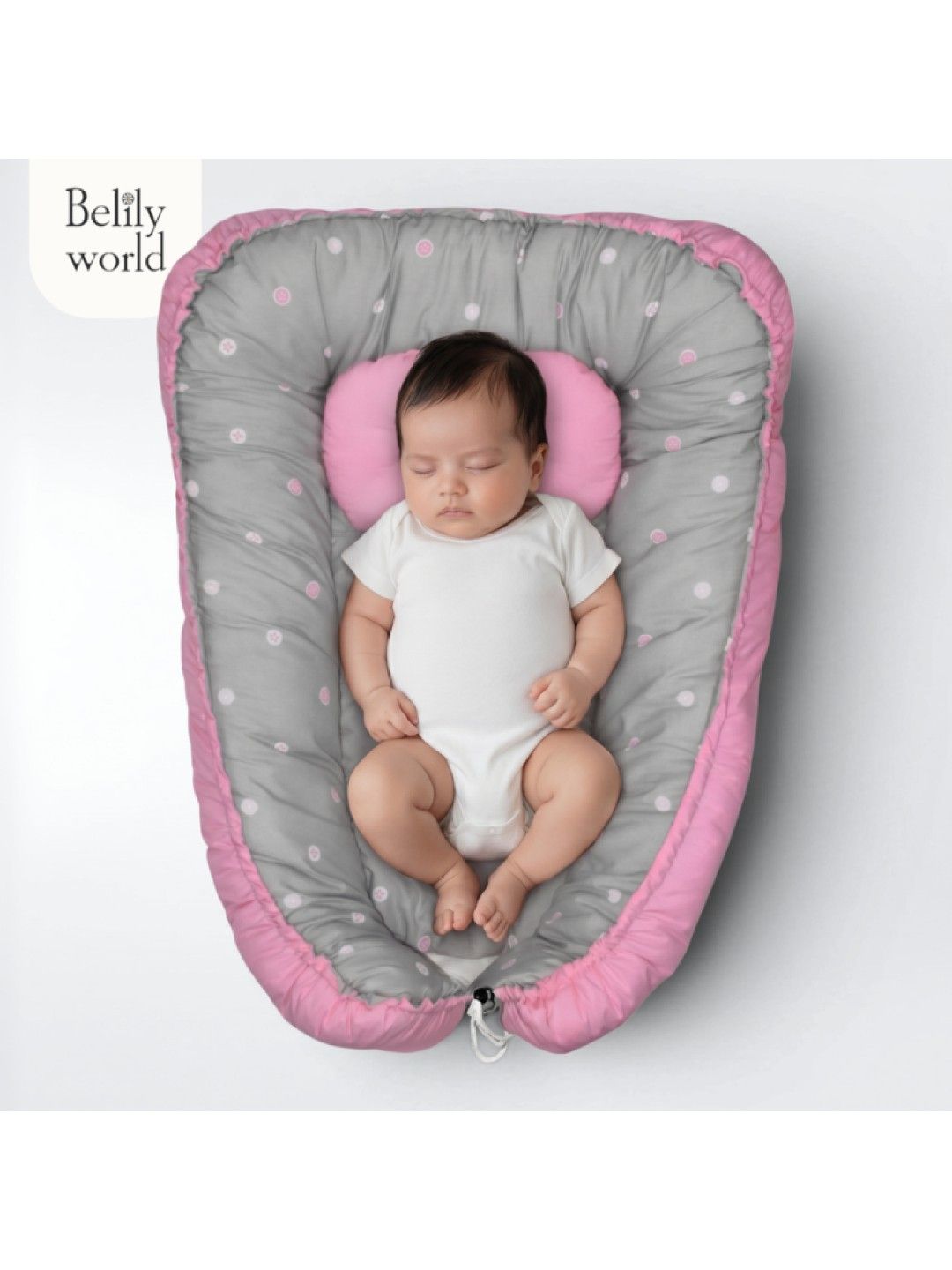 Belily World Baby Nest - Floral Pink (No Color- Image 4)