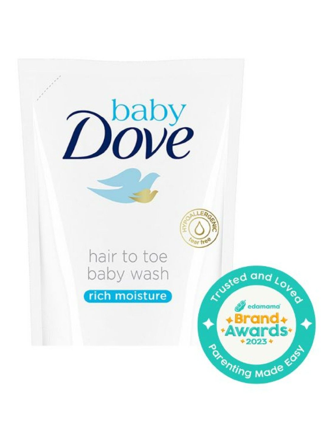 Baby Dove Hair to Toe Wash Rich Moisture Refill (430ml)